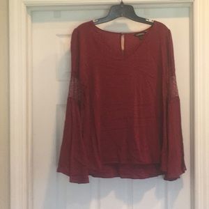 Express bell sleeve blouse